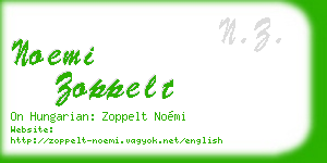 noemi zoppelt business card